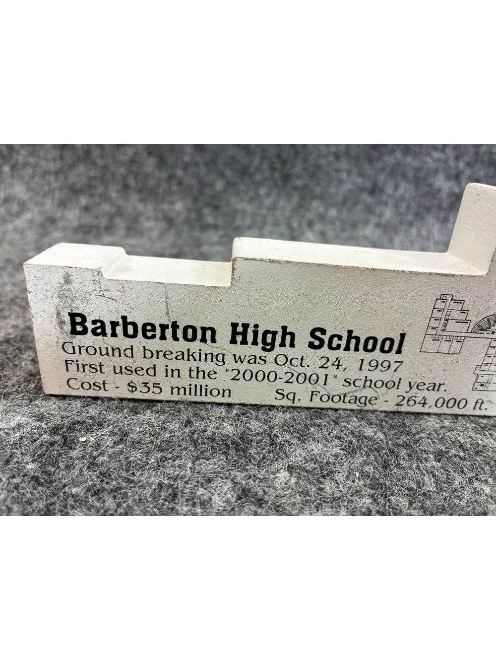 Forget-Me-Knot Jackson Township School Building Model with Detailed Features